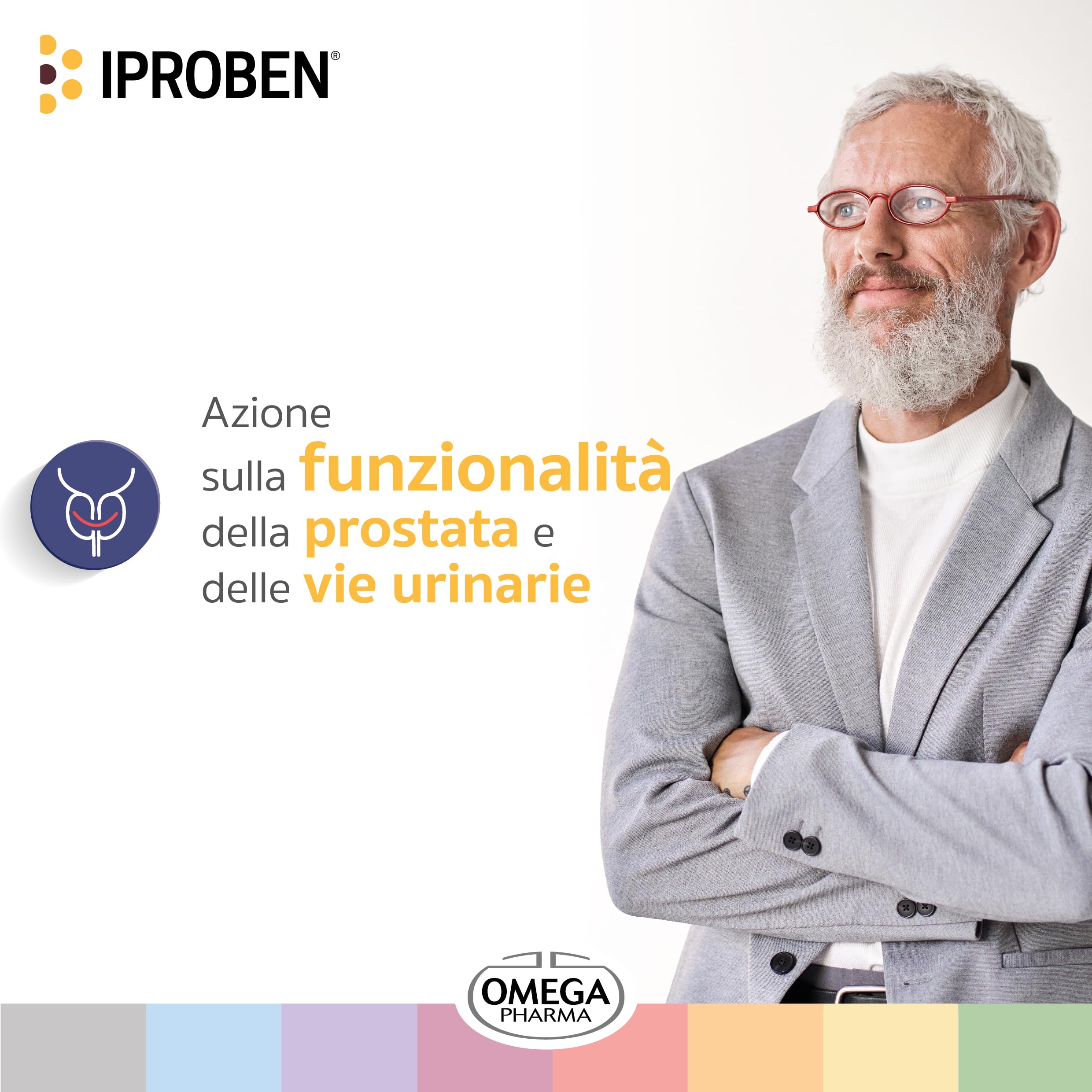 Omega Pharma - Iproben, Integratore Alimentare Utile per Favorire la Funzionalità della Prostata - 30 Capsule