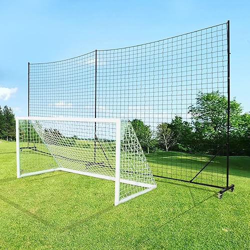 Miniatura 6 de Sistema de tope de bola - Red de respaldo de fútbol, resistente, alto impacto, barrera de práctica