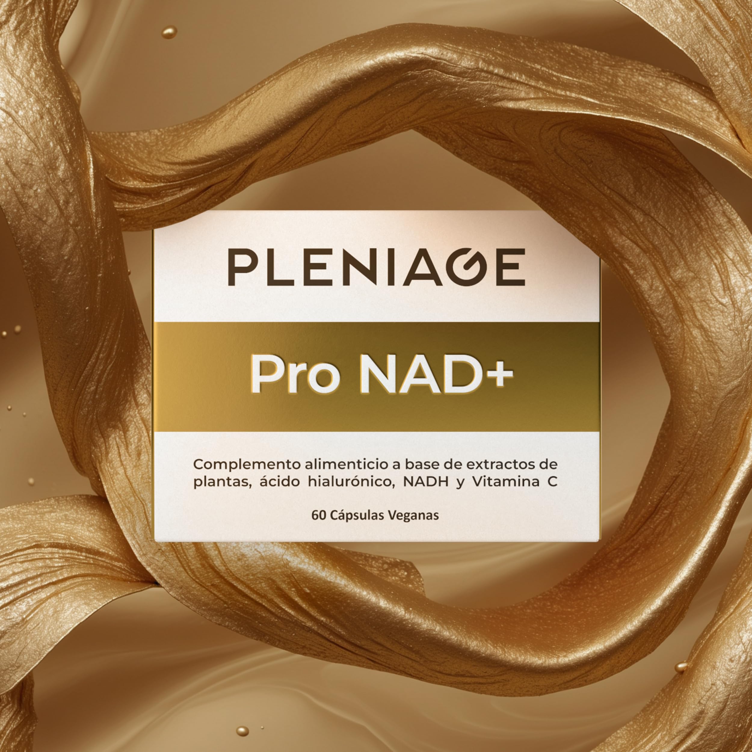Pro NAD+ | Con NADH, Resveratrol y Vitamina C, Fórmula Completa con Quercetina, Berberina y Ácido Hialurónico | 60 Cápsulas Veganas, Fabricado en España