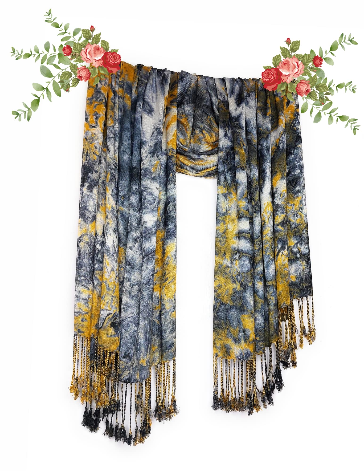 Chandwasia Pattern Scarf, scarves, Viscose Fabric stole & Shawl Design for Men & Women Summer & Winters Cossy Look.