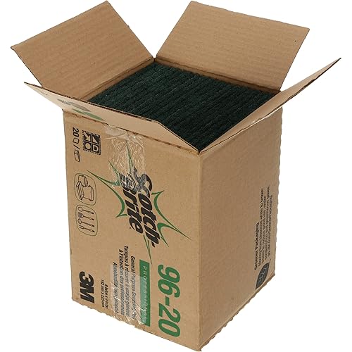 Miniatura 9 de Estropajo Scotch-Brite 105de propósito general, 6 pulgadas de largo x 4-12 pulgada de ancho, verde (estuche de 40)