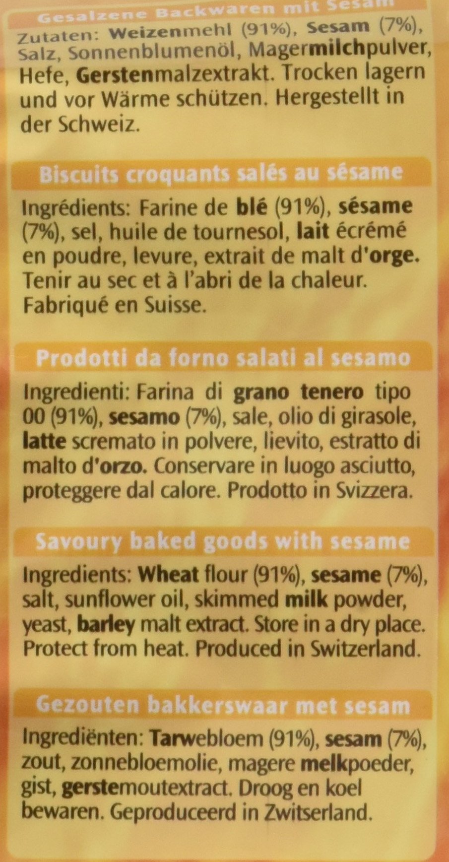 Roland Bretzeli Sesam 100 g, 18er Pack (18 x 100 g)
