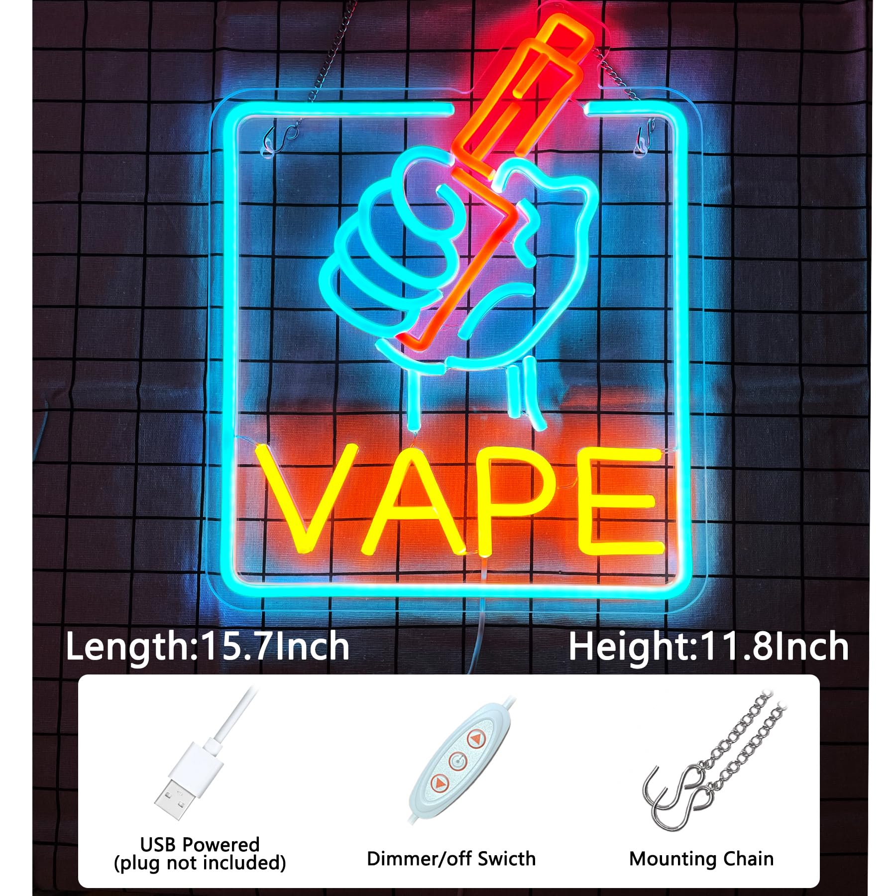elf bar vape uk Vape Smoke Shop Neon Sign, Open Vape Shop Led Sign, Custom Neon Sign, Smoke  Store Light, Vape Zone Man Cave Wall Decor, Smoke Shop Decor main image 0