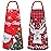 PASHOP 2 Pack Kids Christmas Apron Toddler Christmas Apron With Pockets for Kids Girls Boys Cooking Baking Painting