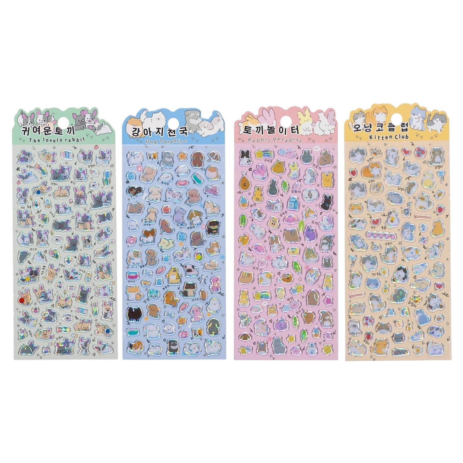 Puffier Sticker Adorable Decorative Stickers Scrapbooking Journal Notebook Phone Case for Scrapbooks Adorable Tiny for Scrapbooks