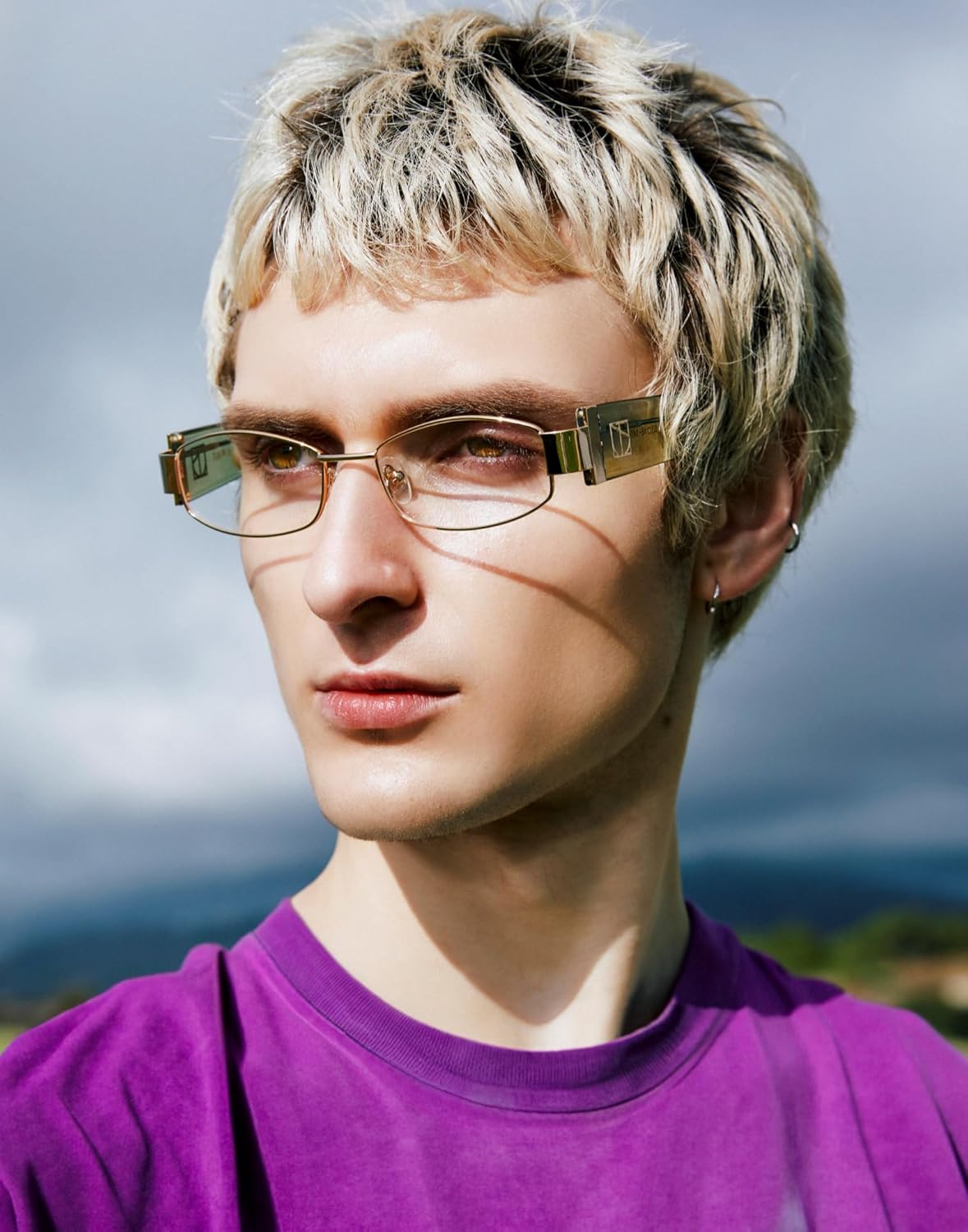 TIJN Premium Acetate Blue Light Blocking Glasses, Square Metal Frame, Anti-Fatigue Computer Eyewear for Women Men, Talani