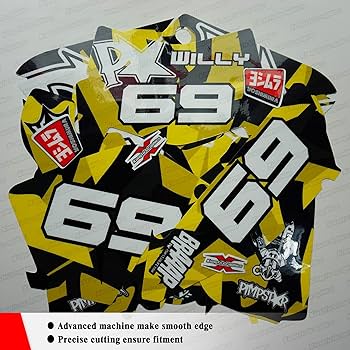 Amazon | MotorcycleグラフィックスライダーID Decals Complete