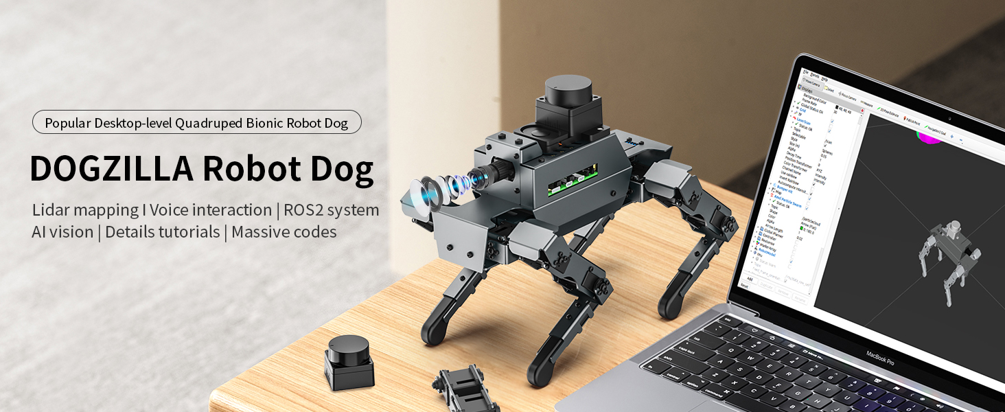 Amazon.com: Yahboom Raspberry Pi 5 Embodied Intelligence Robot Dog