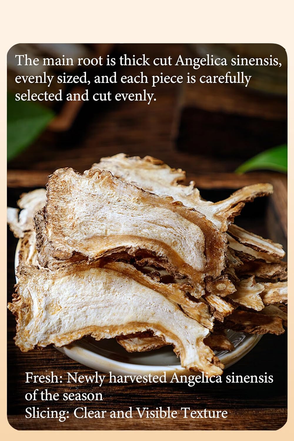 Shengmingxi Angelica Slices Dang GUI Tea Dong Quai Root Dried Angelica Root Slices Chinese Herbal Tea 当归 當歸 150g/5.3oz - Image 2