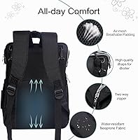 Vista 3 de Bolsa de pañales, Negro -, Bolsa de pañales negra, caqui