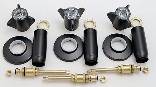 Sayco Space Age - Kit de reparaciónmolduras de ducha, se adapta a bañeraduchas Sayco Bath serie 308308T (desde 1968), acabado de bronce aceitado