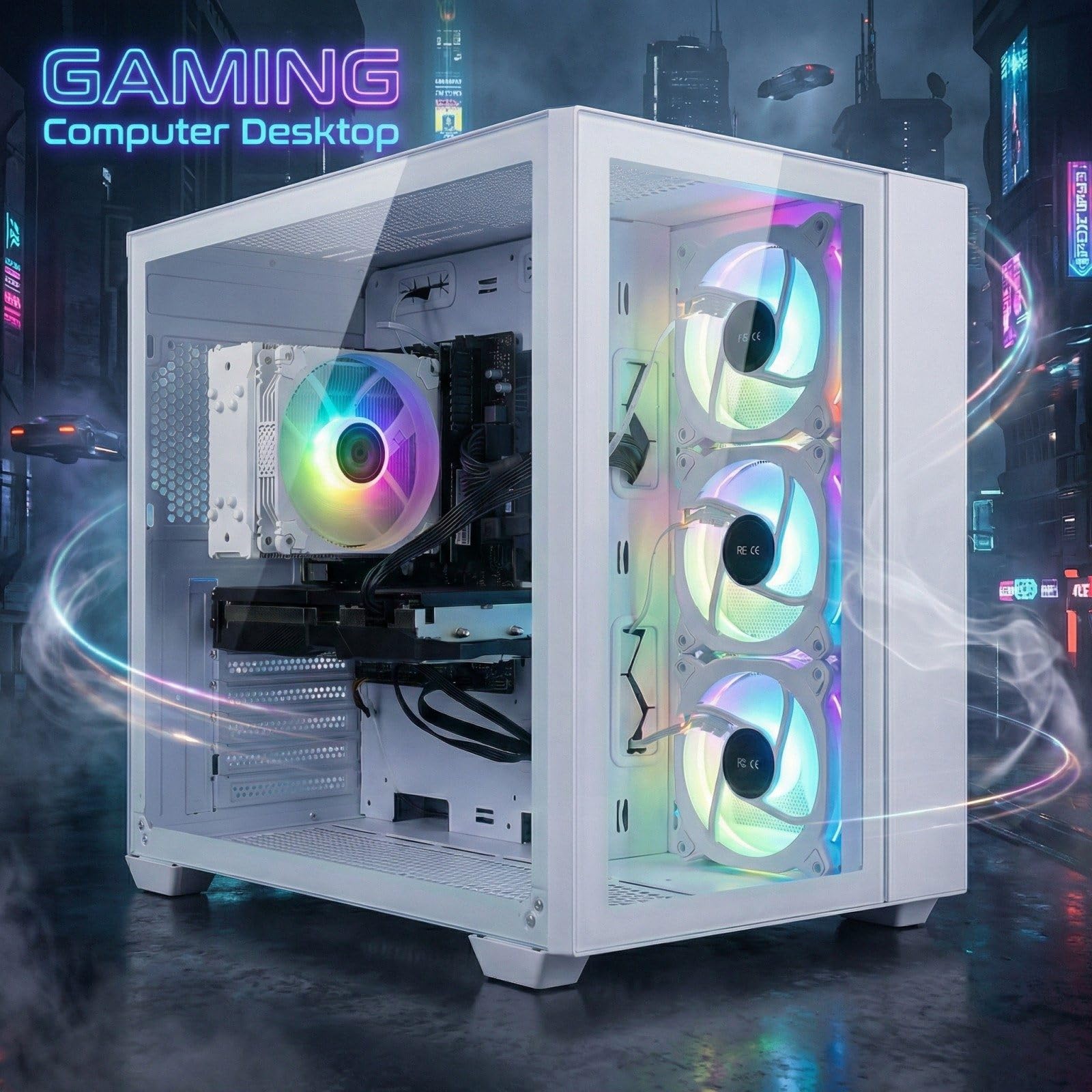 STGsivir Gaming PC, GeForce RTX 3060 12GB GDDR6,Core i7 bis zu 3.9Ghz,16GB DDR,1TB SSD,WLAN 6,BT 5.0,RGB Lüfter x3,Windows11 Pro,Gamer PC Computer Desktop