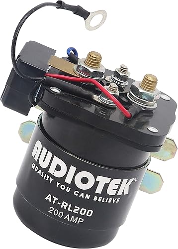 Miniatura 5 de Audiotek Relé de 200 amperios, relé solenoide de servicio continuo de 12 V, aislador y relé de batería White Rodgers Relé de arranque de alta