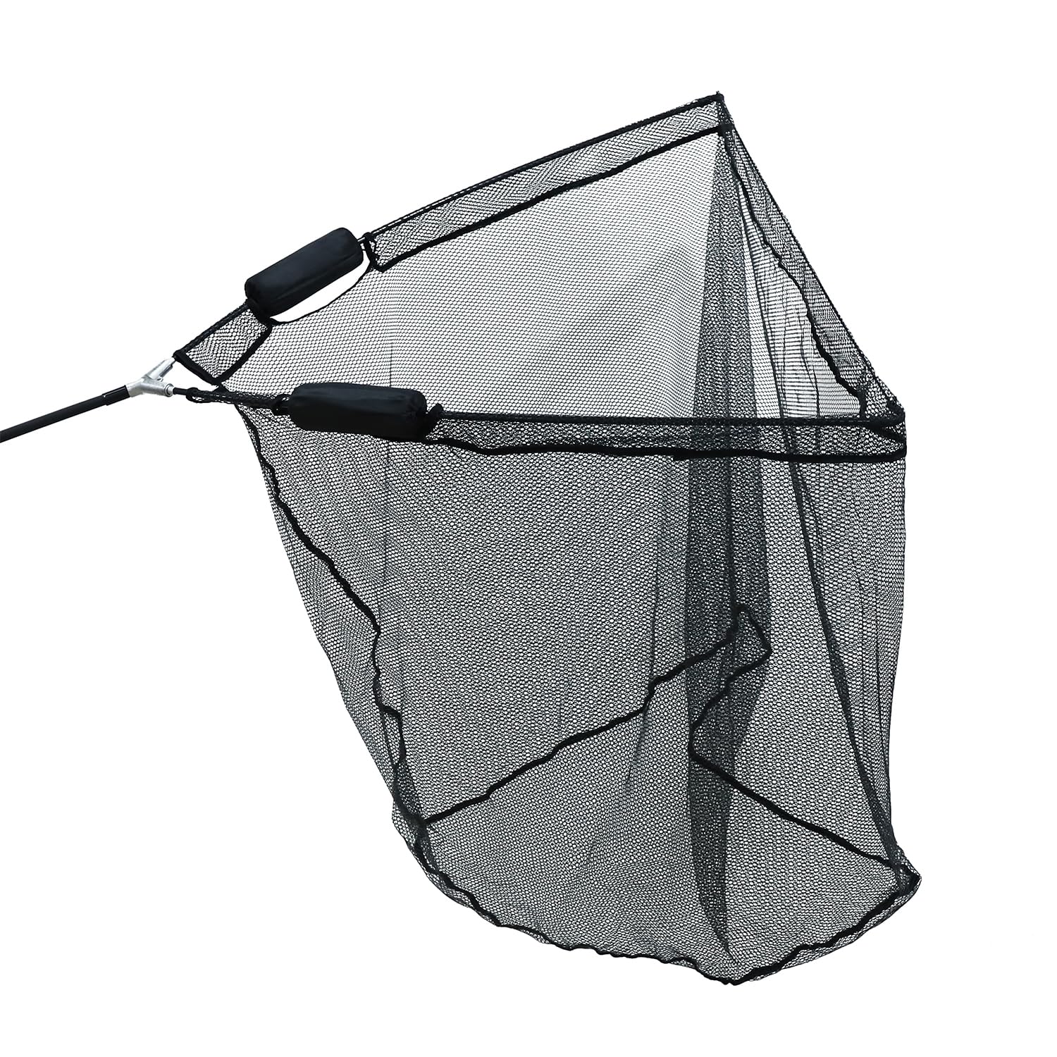 MK-Angelsport Karpfenkescher 42 Zoll – 2-teilig & gummiert – robuster Kescher für Karpfenangeln – faltbar, teleskopierbar & fischschonend – Angelkescher mit Netz für Profi & Einsteiger
