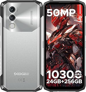 DOOGEE Blade10 Power Telephone Portable Incassable Android 14, 24Go + 256Go/TF 2TB, 10300 mAh, 6,6”HD+ IPS, Caméra 50MP, Octa-Core Smartphone Incassable, P68/IP69K/NFC/Face ID/3 Fentes pour Cartes