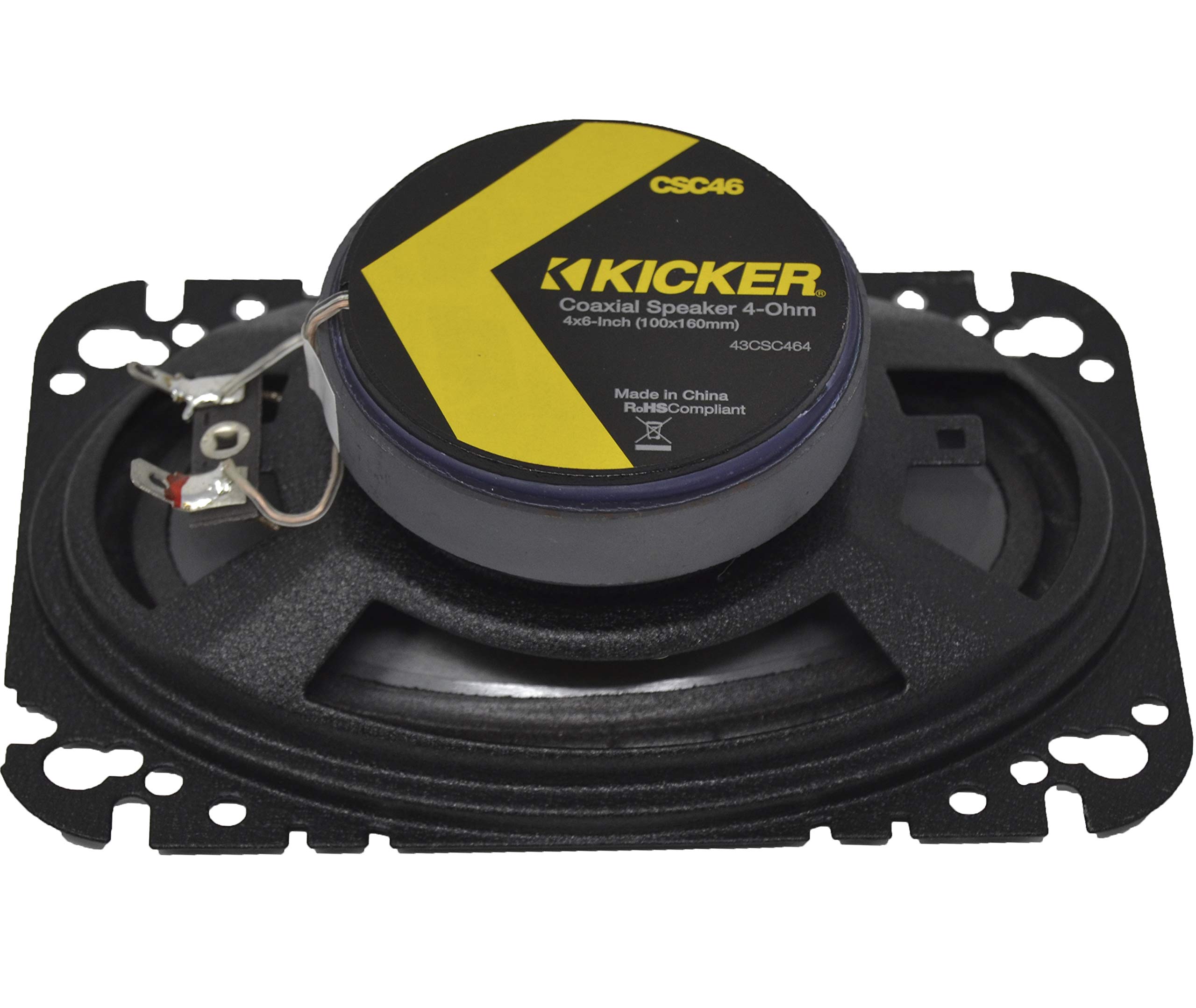 Amazon.co.jp: Kicker 同軸スピーカー 43CSC464 CSC46 4Ω 4x6インチ