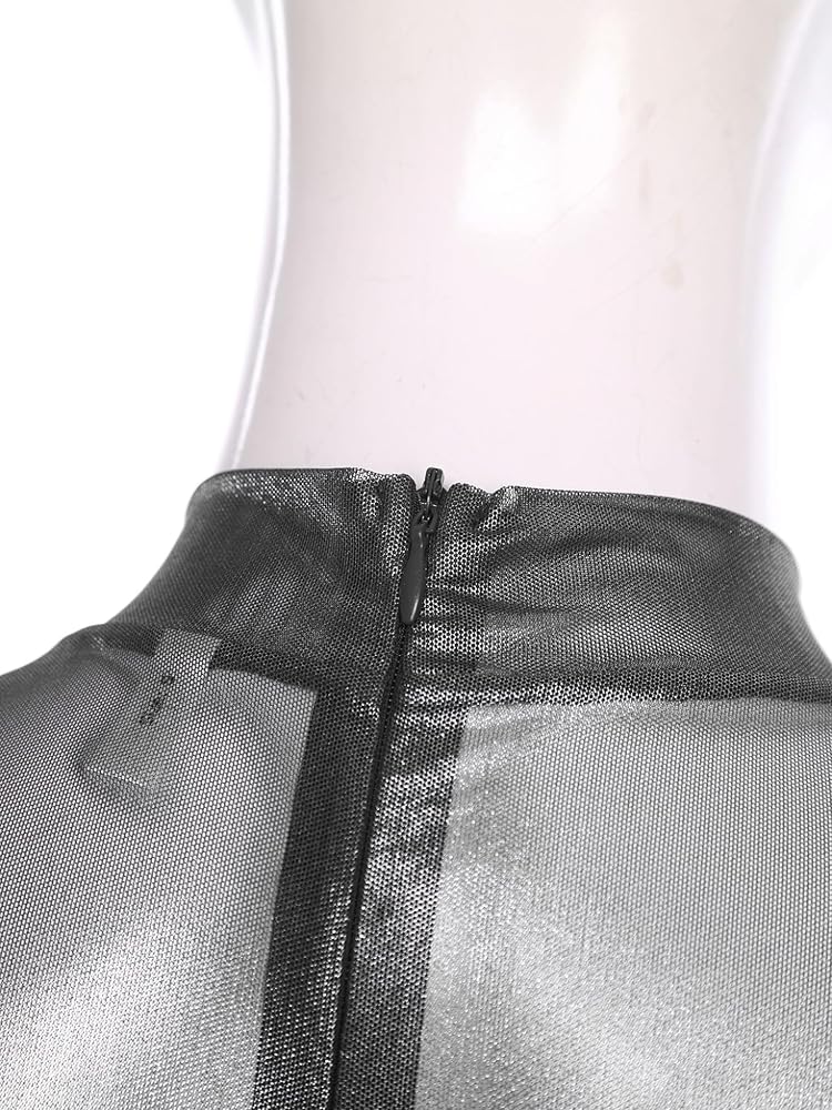 Amazon.com: Zaldita Womens Shiny Nylon Mesh Sheer Unitard