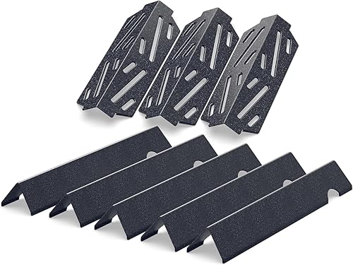 QuliMetal 66795 Barras aromatizantes y deflector de calor 66040 para Weber Genesis II 300 LX 300 Series, Genesis II E-310 E-315 S-335 Parrilla,