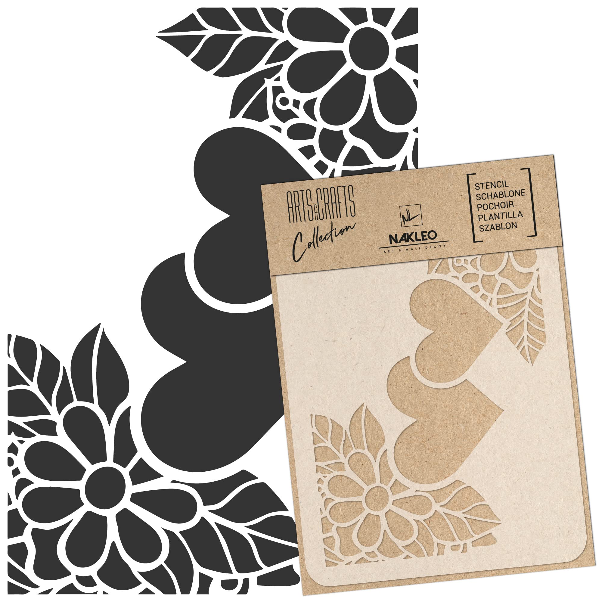 NAKLEO DIY Reutilizable Plástico Plantilla - 15x21cm - Pájaro