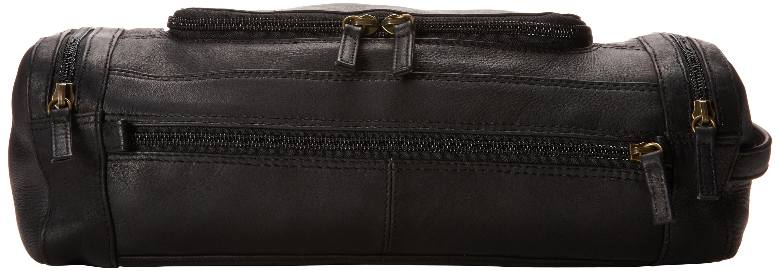 Derek AlexanderLarge Zippered Travel Kit, Black, One Size, Large Zippered Travel Kit