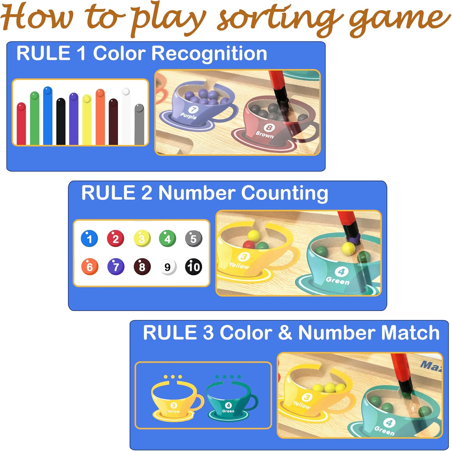 Alzheimers Products for Elderly, Dementia Activities for Seniors, Memory Care Magnetic Color & Number Matching Alzheimers Games for People with Parkinsons, Fidget Sensory Cognitive Gift Maze Board