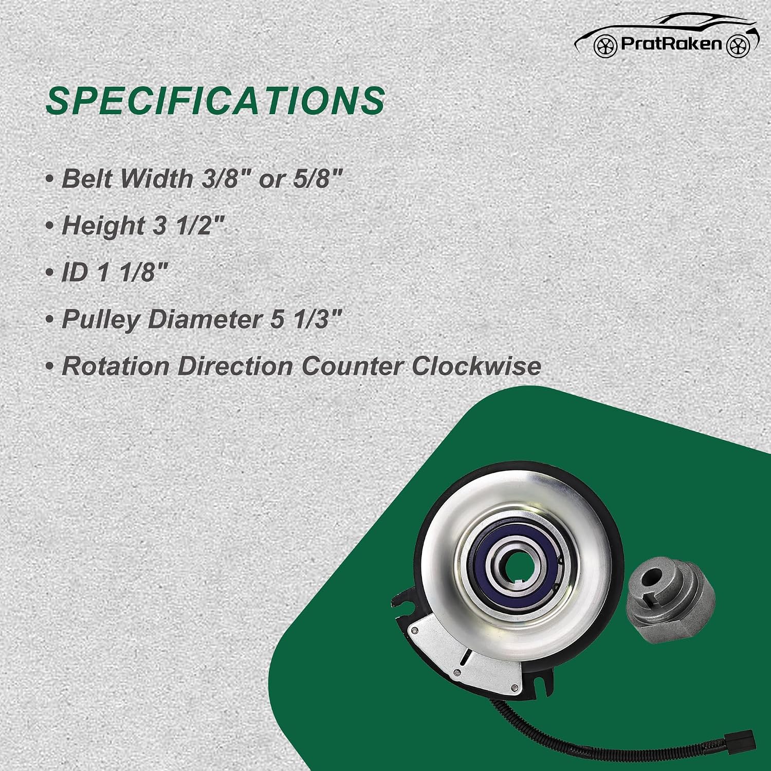 Upgraded 5101780YP 5101780 5102864 PTO Clutch Compatible with Ferris 5900300 5900301 5900302 5900786 5900787 X0828 5228-20 5228-30 Electric PTO Clutch for Outdoor Lawn Mower