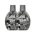 Millennium Tanning SOLID BLACK 100X Dark Tanning Lotion Indoor Outdoor Bronzer Tanning Bed Lotion 13.5 fl. oz. 2-PACK