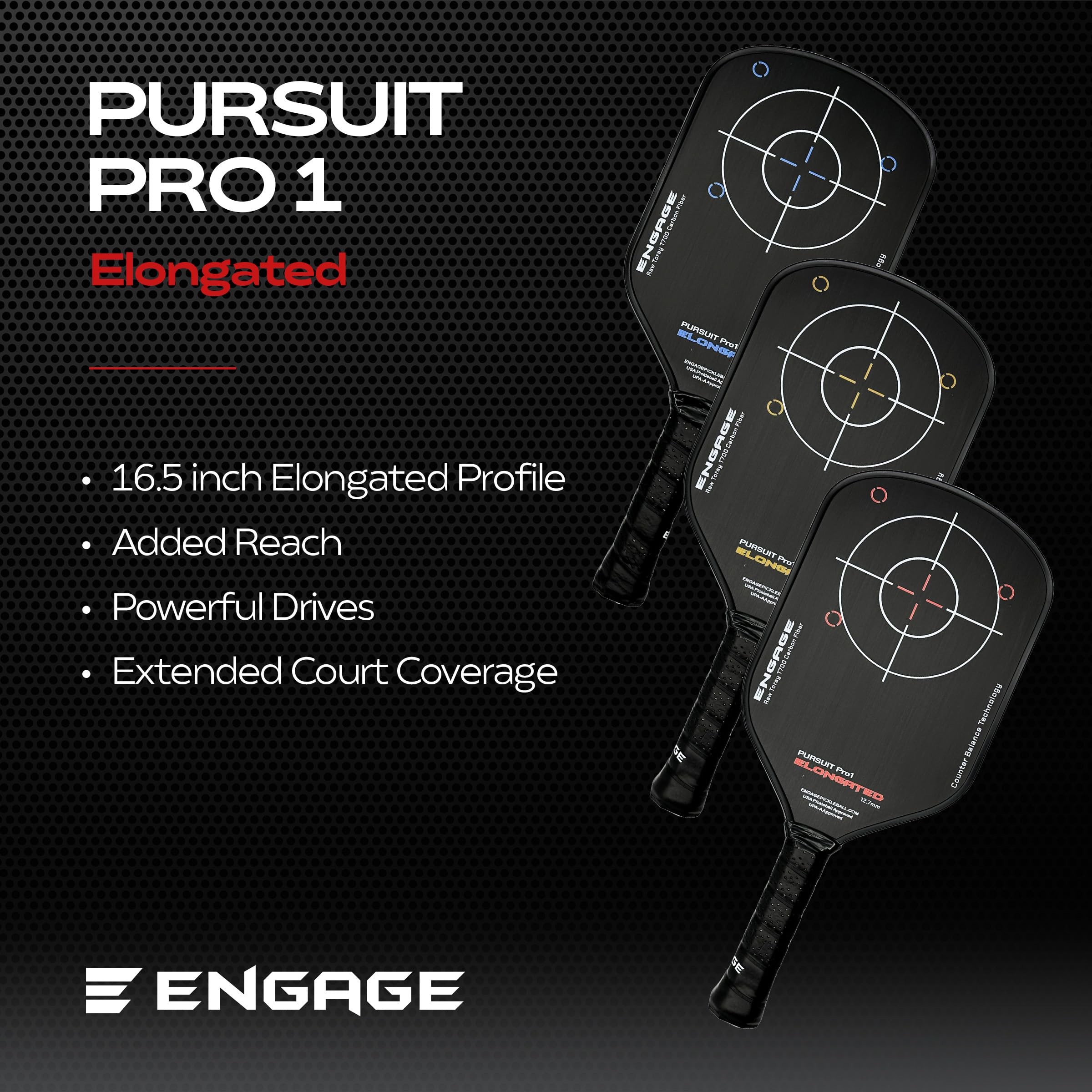 Amazon.co.jp: Engage Pursuit Pro1 6.0 Pickleball Paddle - Low T700