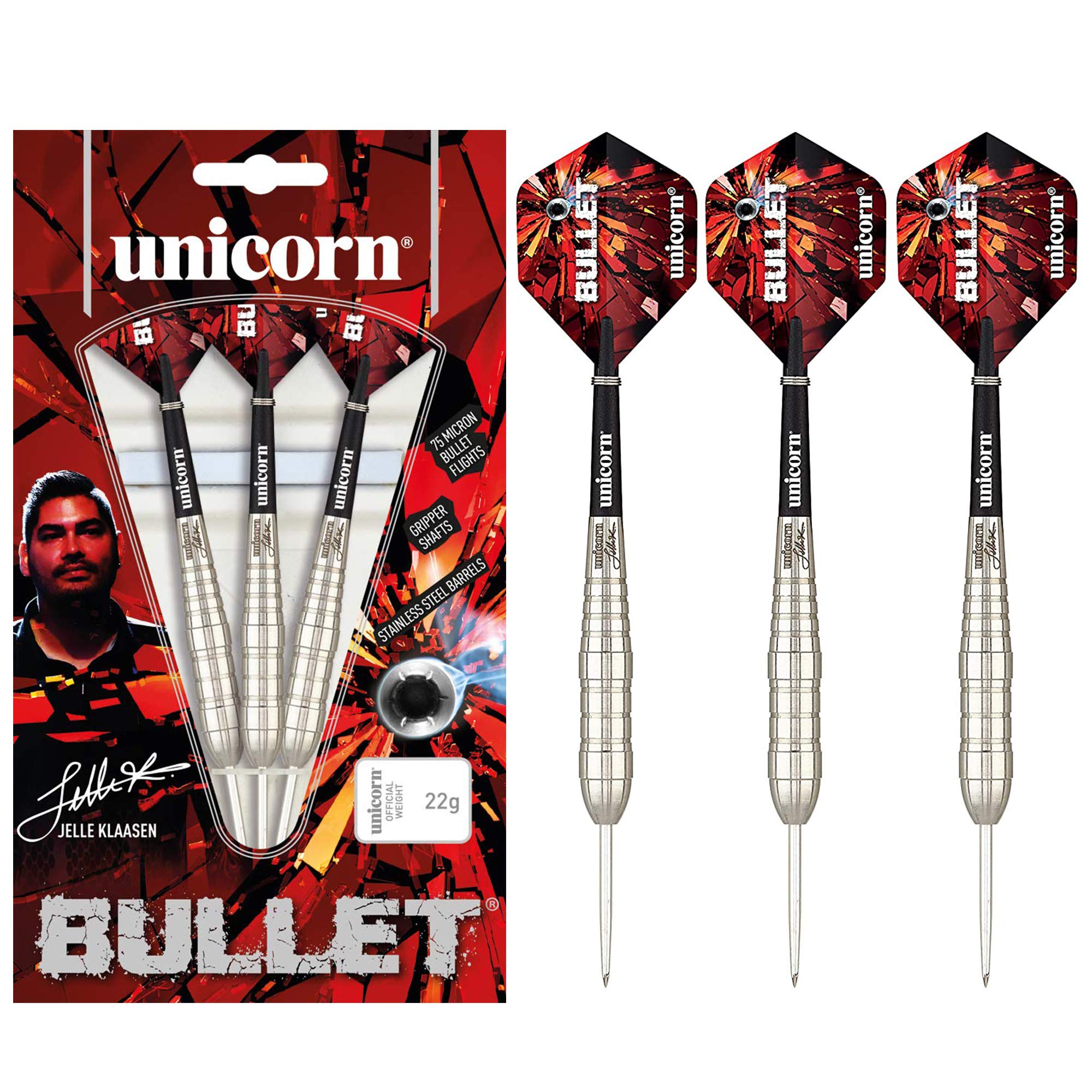 Unicorn Darts Unisex Adult Jelle Klaasen Bullet Stainless Steel
