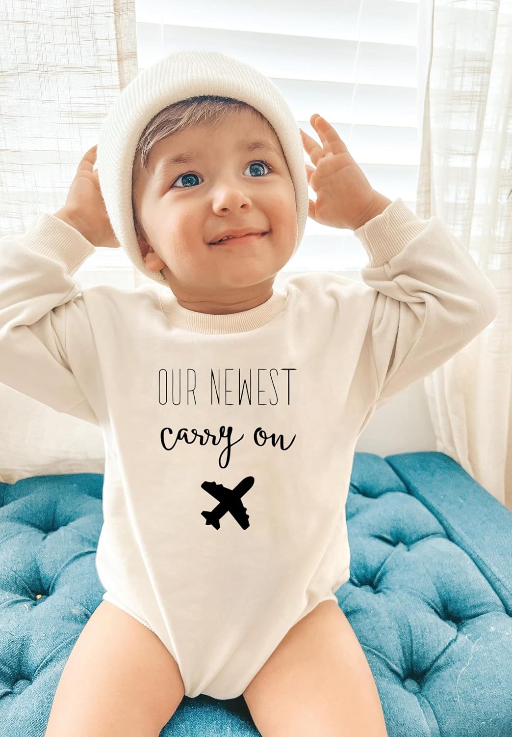 Our Newest Carry-On Infant Bodysuit Future Traveler Theme Coming Soon Pregnancy Announcement