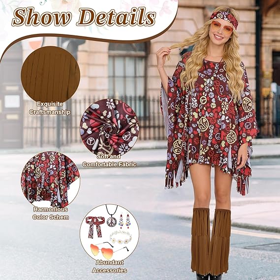 Hippie jaren 70 kostuum dames | Feestkleding Breda