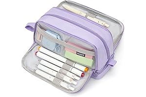 Friiinder Extra Large Capacity Pencil Case in Aesthetic Purple