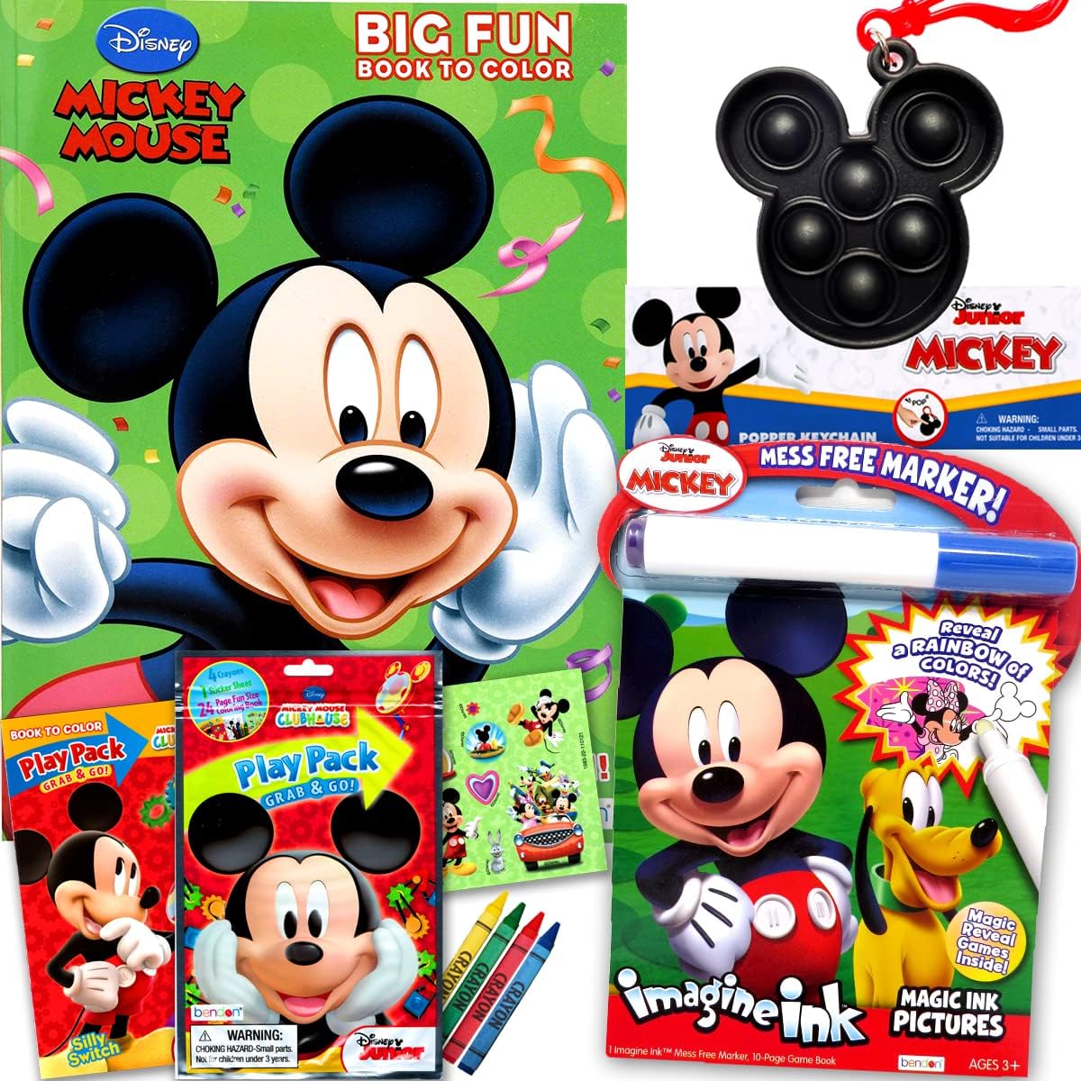 Amazon.com: Disney Mickey Mouse Coloring and Activity Book Bundle with ...