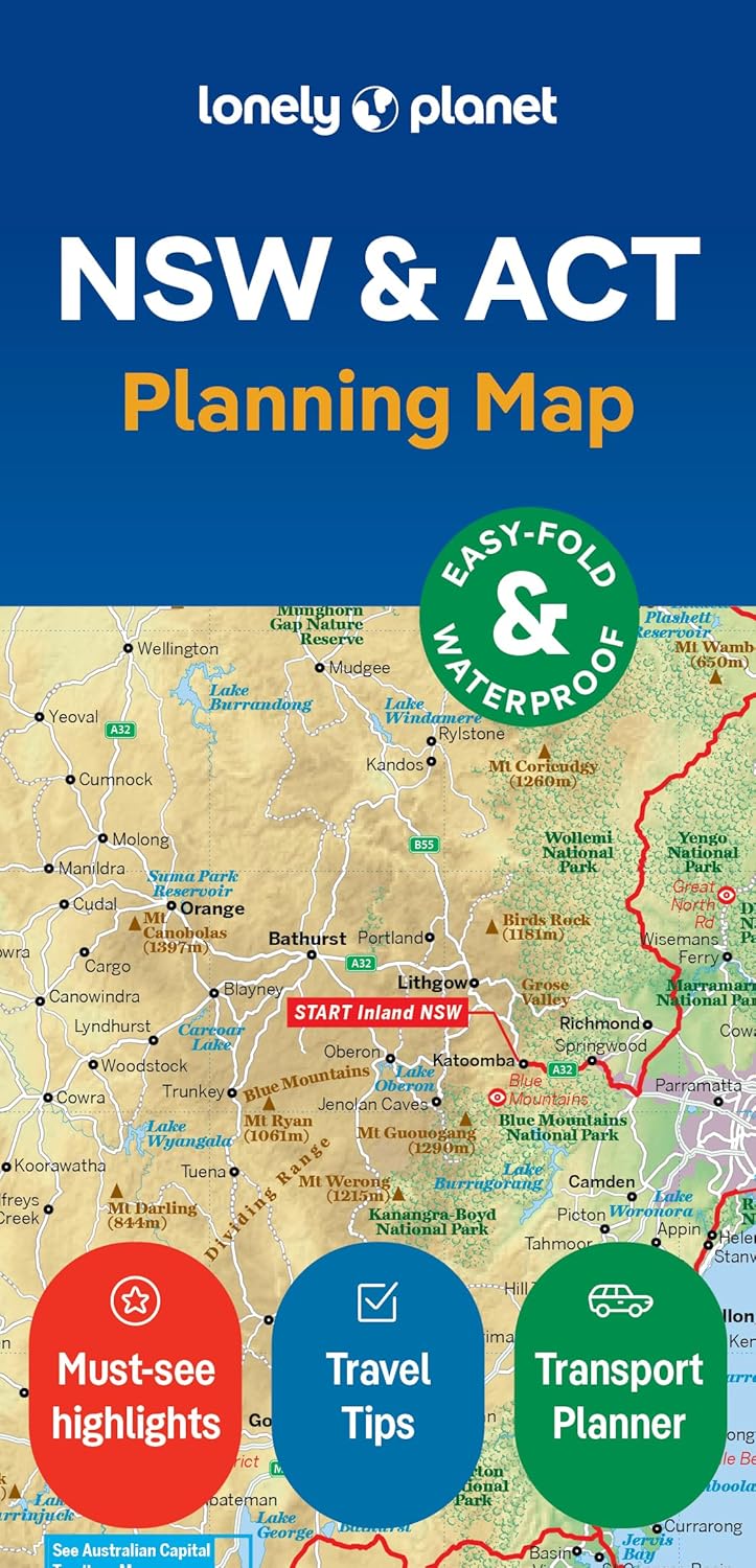 Lonely Planet New South Wales & ACT Planning Map - Planet, Lonely ...
