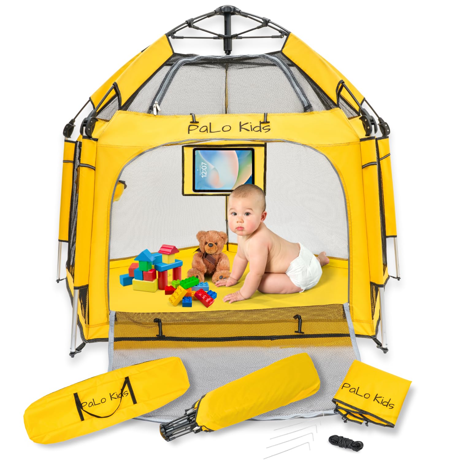 Pop Up Beach Tent 53 Inch Outdoor Baby Playpen With Canopy And