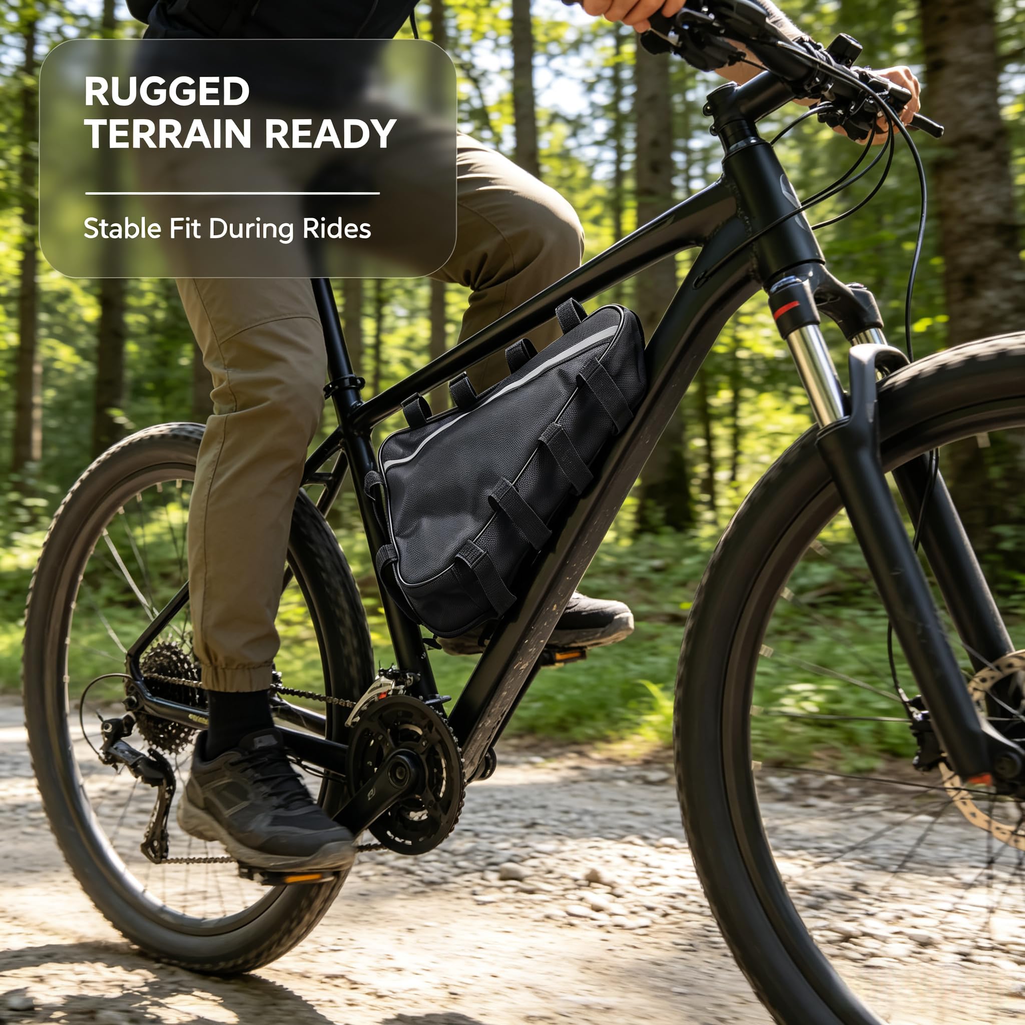 Wasserdichte Dreiecks-Batterietasche für Elektrofahrräder, dreieckige Fahrradrahmentasche, E-Bike-Hängetasche, Fahrrad, Rahmen-Batterietasche für Rennrad (39 x 36 x 22 cm)