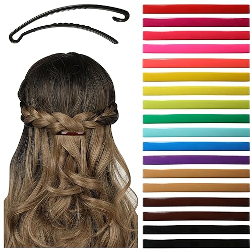 Pinzas pequeñas de plástico para peinar el cabello, abrazaderas decorativas para medio recogido y cola de caballo, para niñas, mujeres con cabello