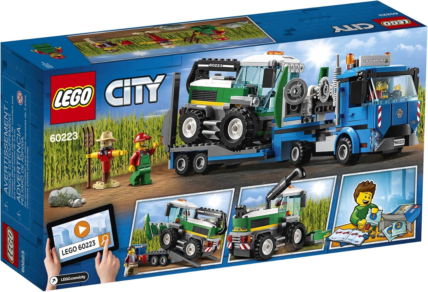 LEGO City Great Vehicles Harvester Transport 60223 Building Kit (358 Pieces) - Image 5