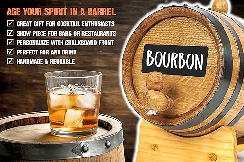Miniatura 5 de Tennessee Bourbon Whisky Kit Bootleg con pizarra y libro - Thousand Oaks Barrel Co. - Haz y envejece espíritus en un barril de roble - Mejor nunca