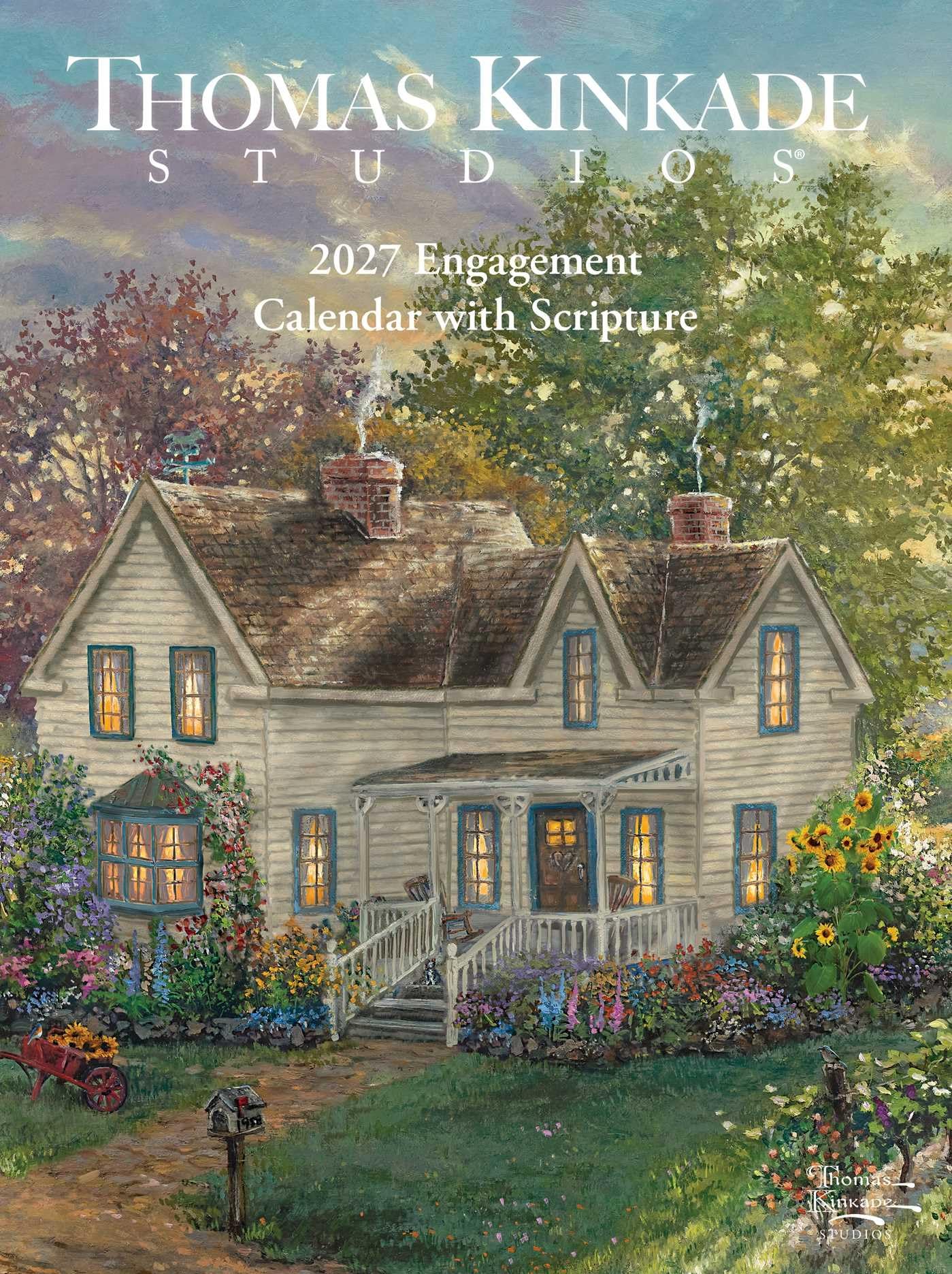 Thomas Kinkade Studios® 2027 Monthly/Weekly Engagement Calendar with Scripture: Original Andrews McMeel-Tischkalender [Kalendar]