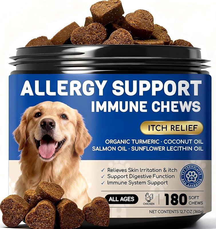 Suplemento para Cães para Pele e Pelagem FURRY ARMOR, Petiscos Macios sabor Frango, 180 unidades