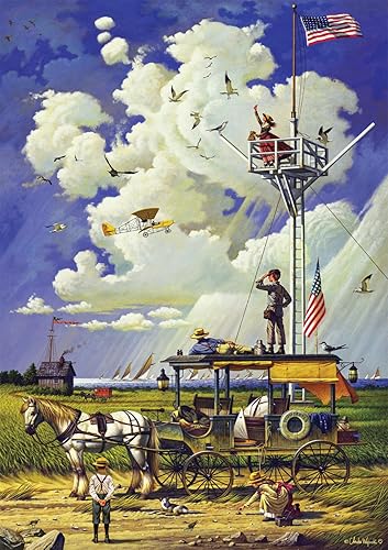 Buffalo Games - Charles Wysocki - Corazones jóvenes en el mar - Rompecabezas de 300 piezas para adultos rompecabezas desafiante perfecto para noches disponible en Yaxa El Salvador