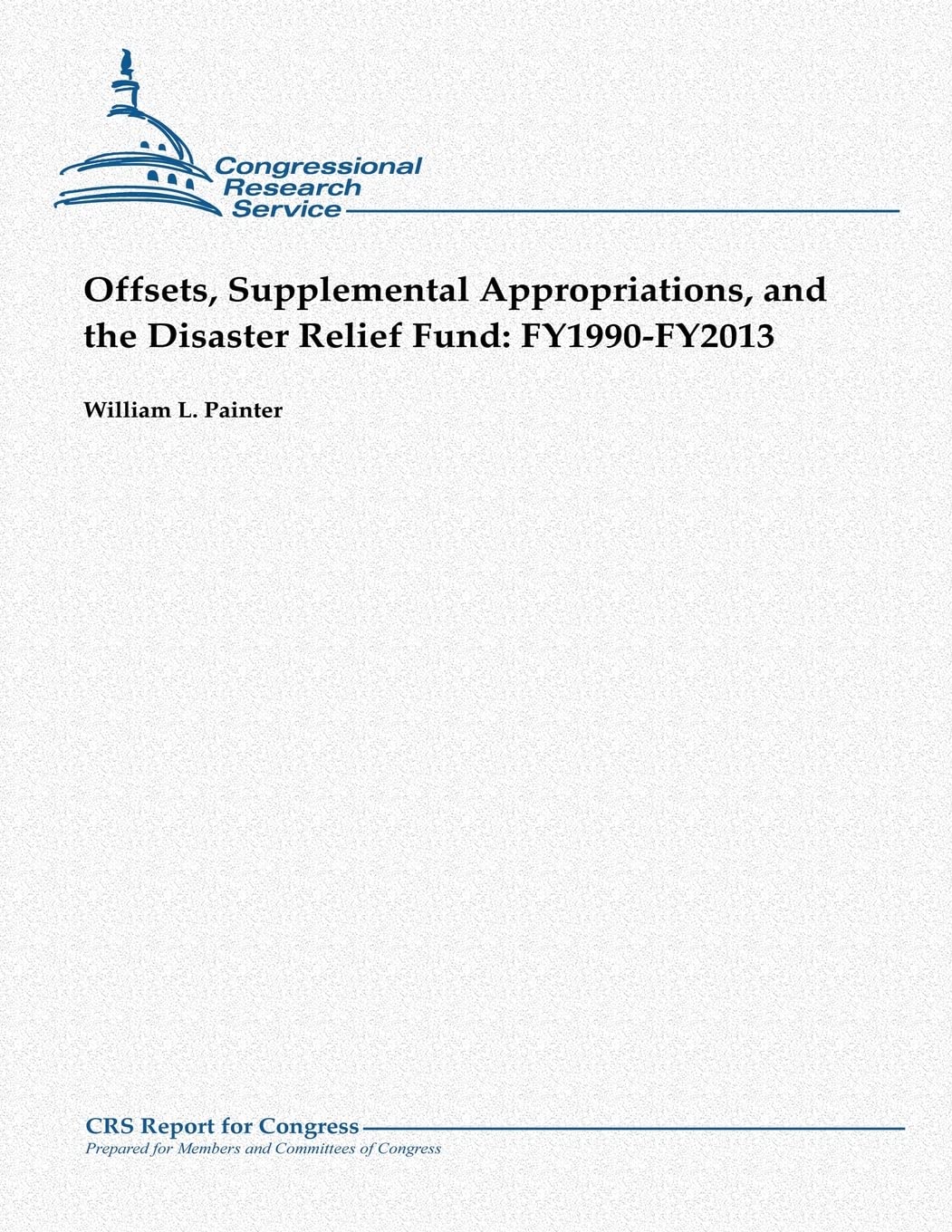 Offsets, Supplemental Appropriations, and the Disaster Relief Fund: Fy1990-Fy2013