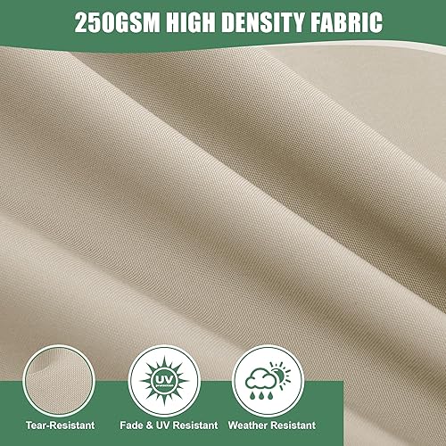 Miniatura 8 de Cojines de repuesto para muebles de patio, cojín de asiento profundo para sofá y almohada de respaldo con funda extraíble impermeable para sofá