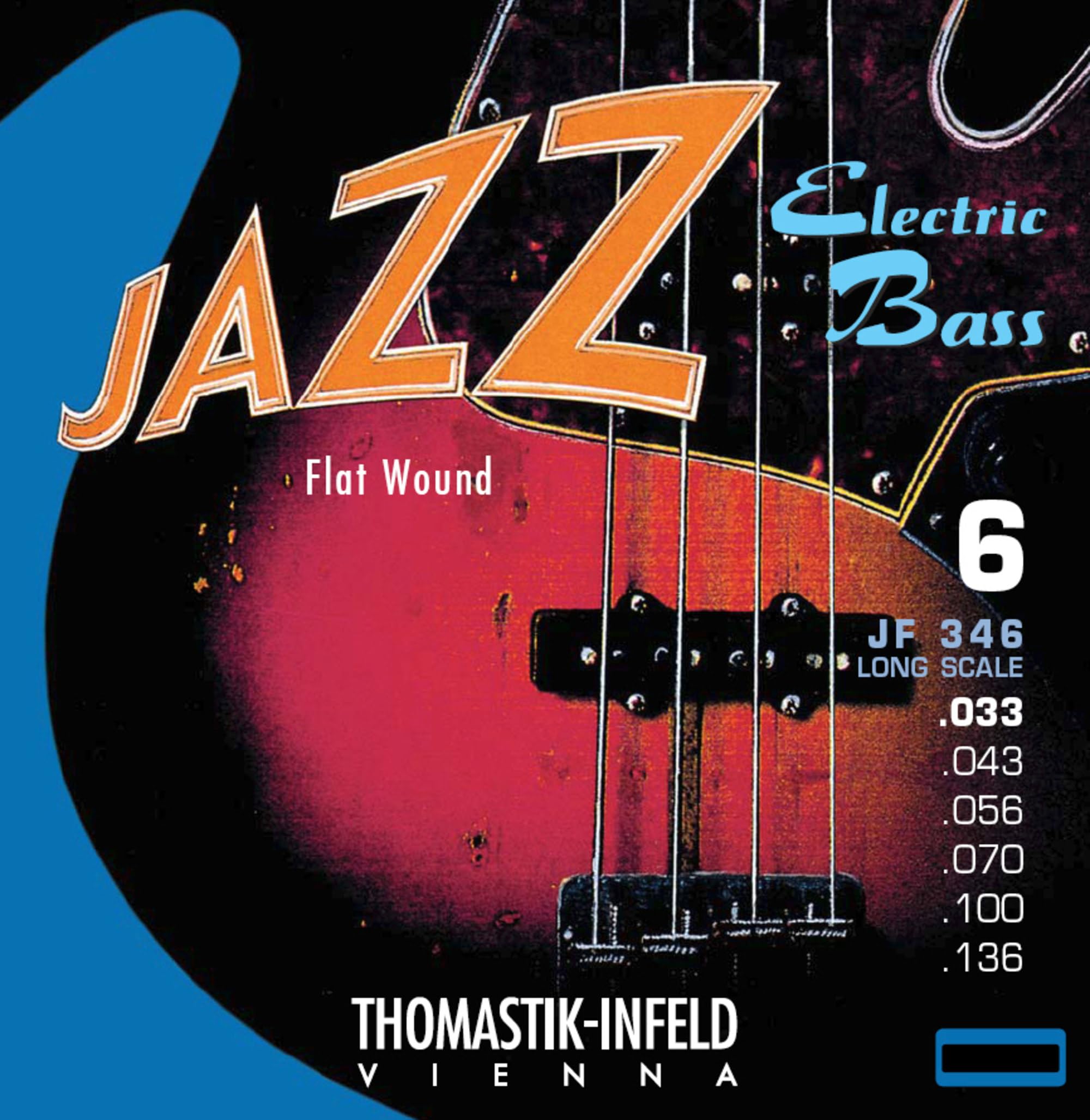 Thomastik-Infeld JF346 Jazz Nickel Flatwound 33-136 6-String Bass Strings