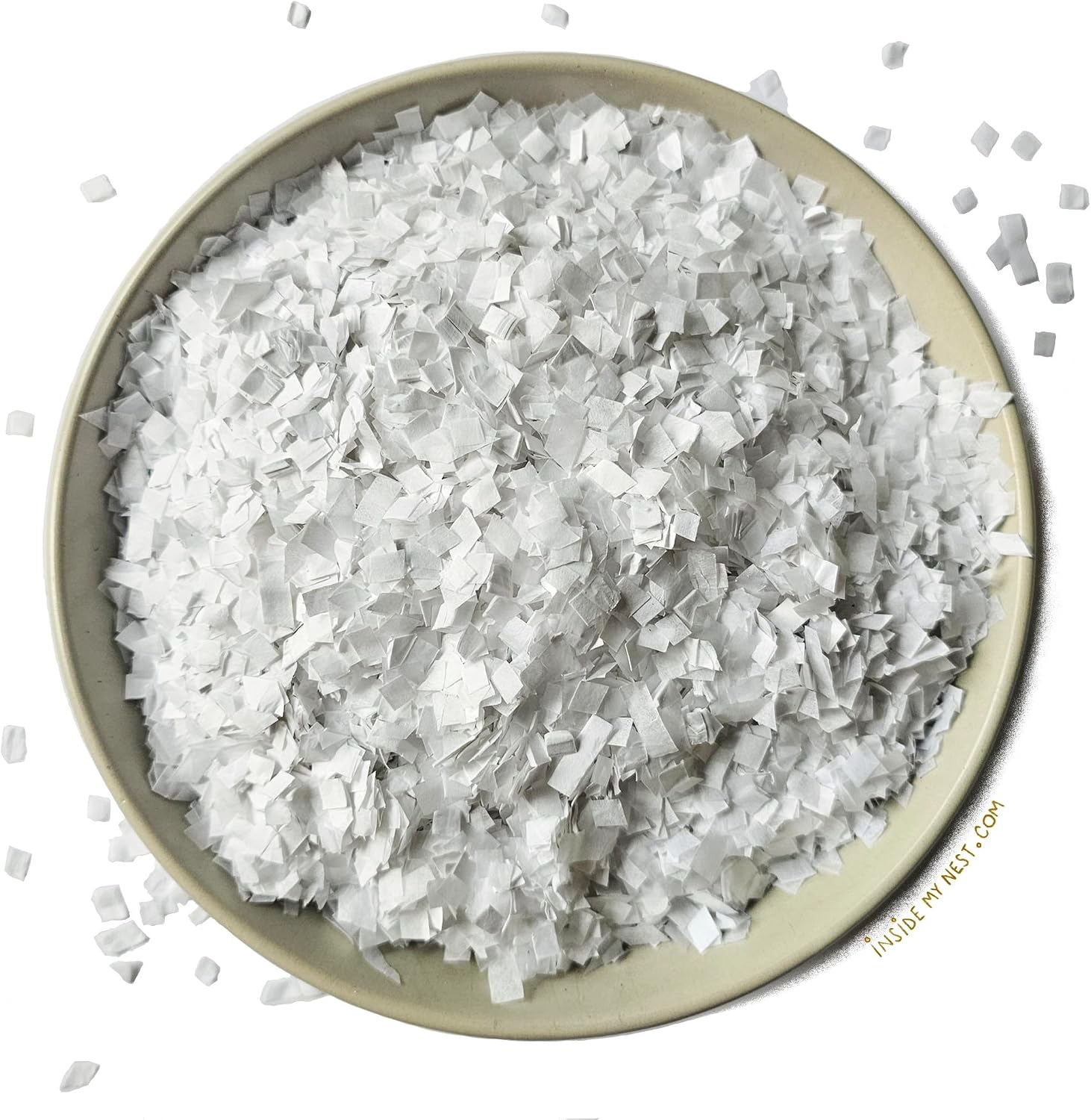 Confeti biodegradable para bodas Inside My Nest blanco 75 g miniatura 1