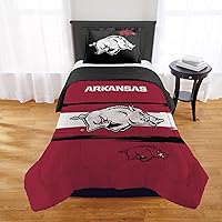 Vista 1 de Juego de Edredón Arkansas Razorbacks – Ropa de Cama Razorbacks para Dormitorios, Habitaciones de Huéspedes, RVs, Acampadas y Decoración para el Día