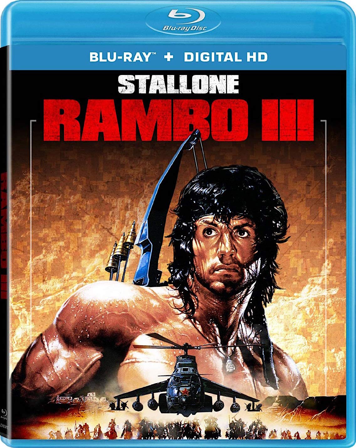 Rambo III (Uncut) [Blu-ray] (1988) | Imported from USA | Lionsgate Films | 102 min | Region A Locked | Action | Starring: Sylvester Stallone
