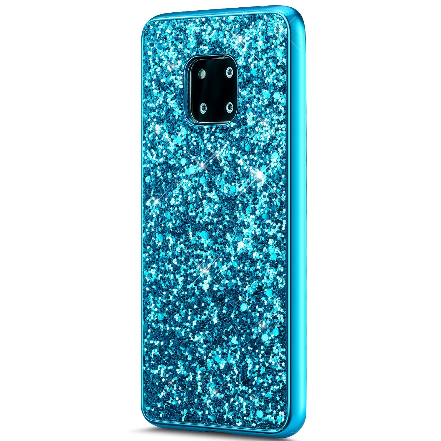 Uposao Huawei Mate 20 Pro Hülle – Glitzerndes TPU-Silikon Case Mit Stylus, Rose Gold