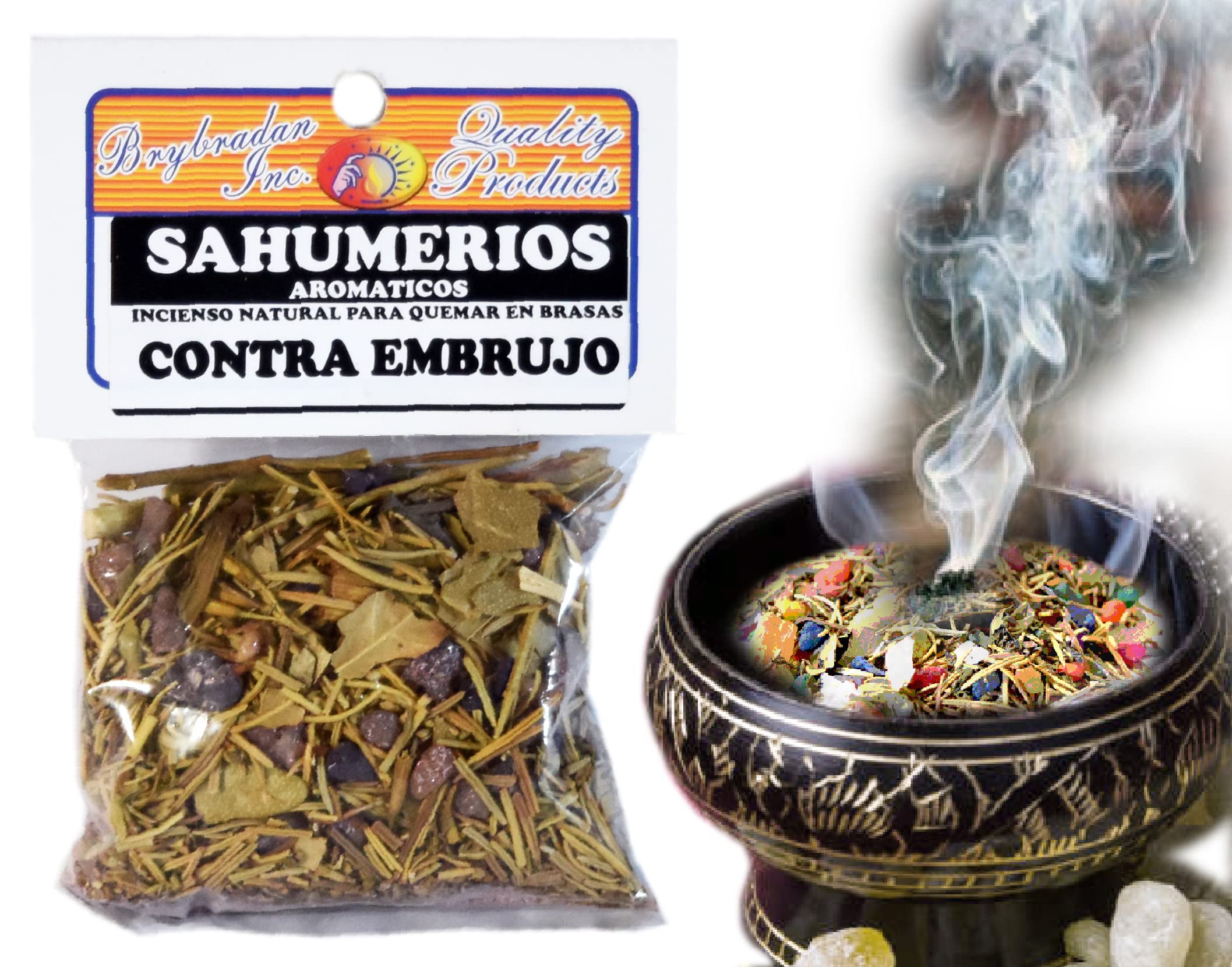 Frankincense Incense Mix – Limpia Casa Rompe Brujeria + Free Charcoal & Prayer – 1.4oz